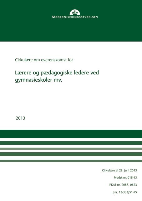 GL-overenskomsten - Gymnasieskolernes LÃ¦rerforening