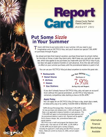 T Put Some Sizzle in Your Summer - SchoolsFirst Federal Credit ...