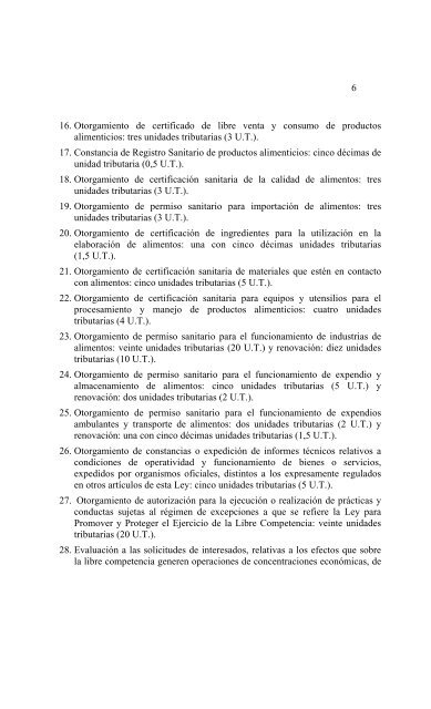 Ley de Timbre Fiscal - Servicio AutÃ³nomo de ContralorÃ­a Sanitaria