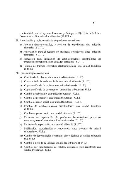 Ley de Timbre Fiscal - Servicio AutÃ³nomo de ContralorÃ­a Sanitaria