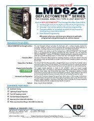 EDI LMD622 Deflectometer, 2-Channel NEMA TS2-A ... - Temple, Inc.