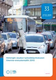 Helsingin seudun tyÃ¶ssÃ¤kÃ¤yntialueen liikenne-ennustemallit ... - HSL