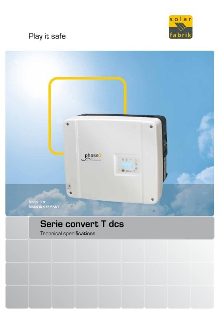 Serie convert T dcs - Solar-Fabrik AG