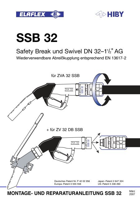 Montage- und Reparaturanleitung SSB 32 - bei ELAFLEX