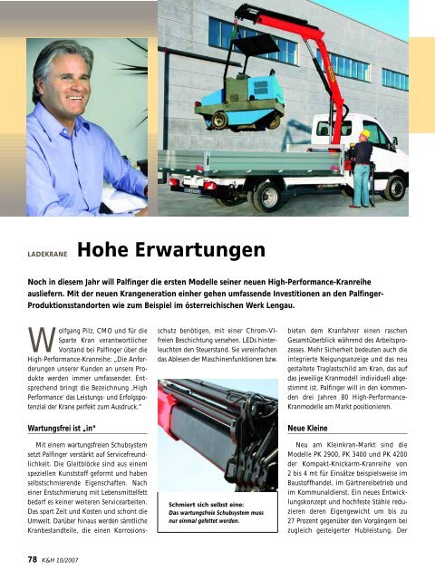 KRAN- EBETECHNIK - NFM Verlag Nutzfahrzeuge Management