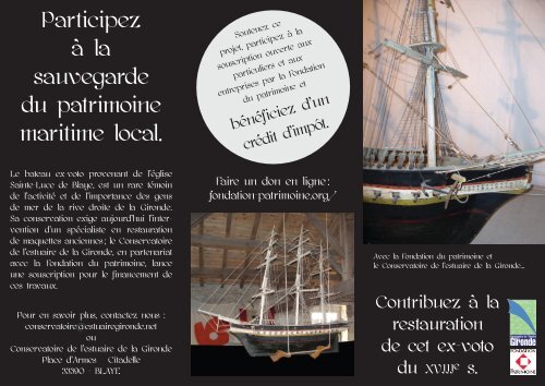Participez Ã  la sauvegarde du patrimoine maritime local. - Le ...