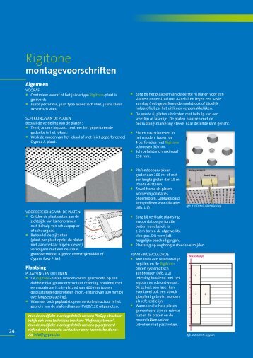 Rigitone, montagevoorschriften - Gyproc