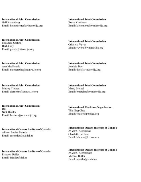 List of MSW Participants â by Organization - Pollution Probe