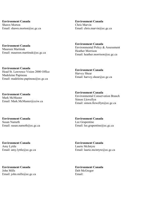 List of MSW Participants â by Organization - Pollution Probe