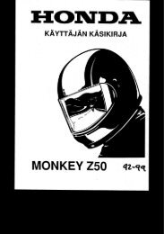 Z50J Monkey 1992-1999 omistajan kÃ¤sikirja (.pdf, 0.71 MB) - Honda