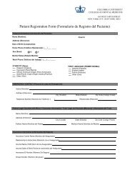 Patient Registration Form (Formulario de Registro del Paciente)