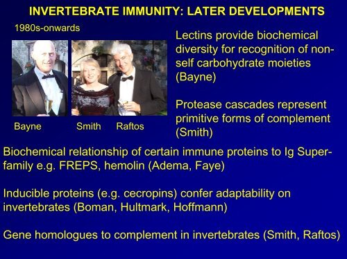 Lecture Evolution of Immunity.pdf - School of Life Sciences