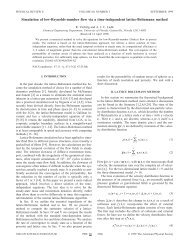 Simulation of low-Reynolds-number flow via a time-independent ...