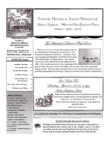 toJ'ie W'a - Yaphank Historical Society