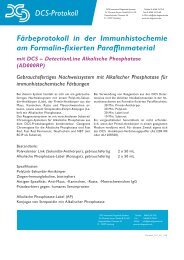 DCS-Protokoll Färbeprotokoll in der Immunhistochemie am Formalin ...