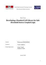 Developing a Standard Cell Library for Subthreshold Source ...