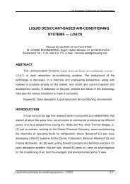 liquid desiccant-based air-conditioning systems — ldacs