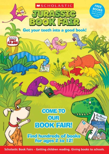 Jurassic Book Fair invitation - Scholastic