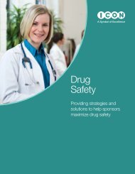 Drug Safety - ICON plc