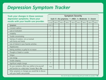 Depression Symptom Tracker - PfizerPro