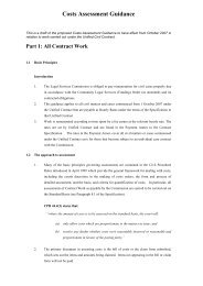 Draft Costs Assessment Guidance - Legal Services Commission