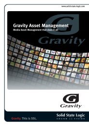 Gravity Asset Management - Solid State Logic