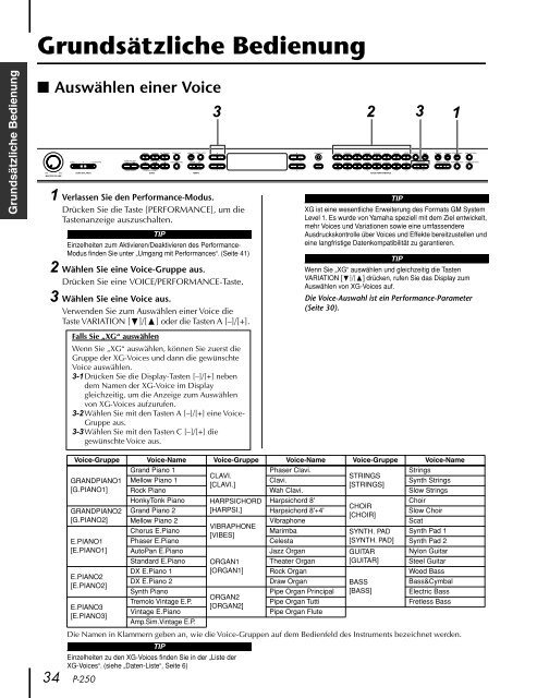 4 P-250 - Yamaha