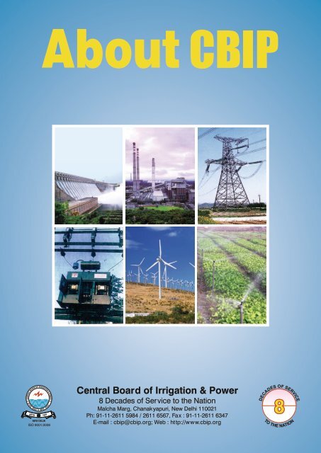 ISO 9001:2008 - Central Board of Irrigation and Power