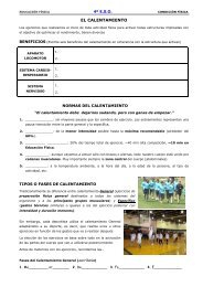 El Calentamiento de 4º ESO - Educación Física Bezana