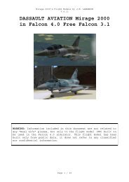 DASSAULT AVIATION Mirage 2000 in Falcon 4.0 Free ... - Check six