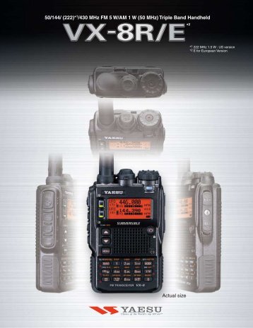 VX-8R/E - Yaesu