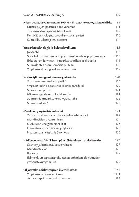 Ympäristöteknologian ennakointi – Taustoja ja puheenvuoroja - Sitra