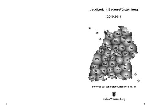 Jagdbericht Baden-Württemberg 2010/2011