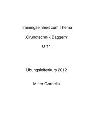 Cornelia Mitter - Grundtechnik Baggern U11