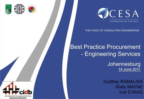 Best Practice Procurement - Engineering Services - Cesa