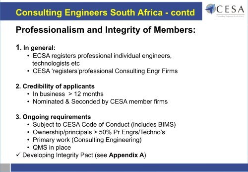 Best Practice Procurement - Engineering Services - Cesa