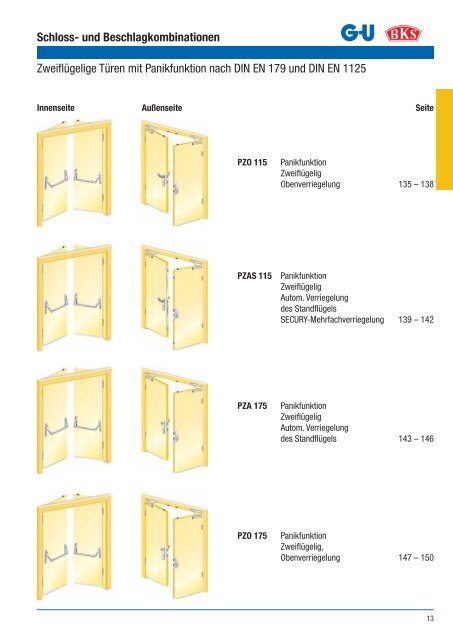 Feuerschutz- und Paniktüren aus Holz und Stahl Schlösser ...