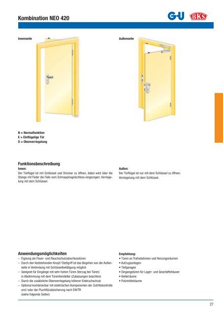 Feuerschutz- und Paniktüren aus Holz und Stahl Schlösser ...