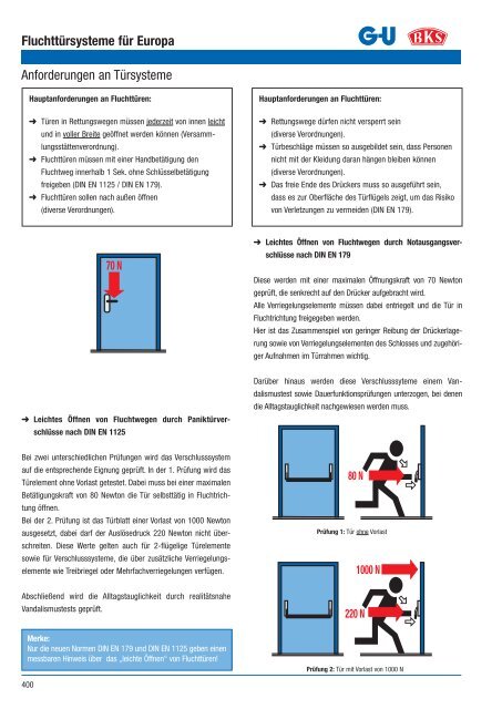 Feuerschutz- und Paniktüren aus Holz und Stahl Schlösser ...