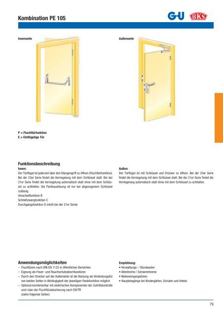 Feuerschutz- und Paniktüren aus Holz und Stahl Schlösser ...