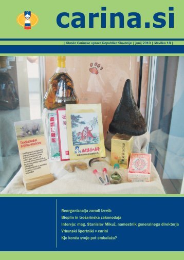 Å tevilka 18, junij 2010 - Carinska uprava Republike Slovenije