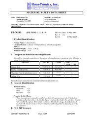 MSDS - Bren-Tronics