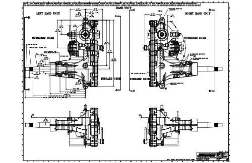 Hydro-Gear ZT-3400 transaxles drawing - BIBUS France