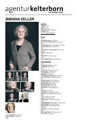 BIBIANA ZELLER - Agentur Kelterborn