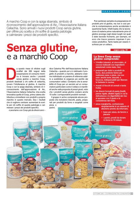 Senza glutine, - Coop Trentino