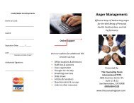 Anger Management Brochure - The Counseling Team International