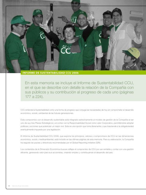 Memoria Anual CCU 2006 - CCU Investor