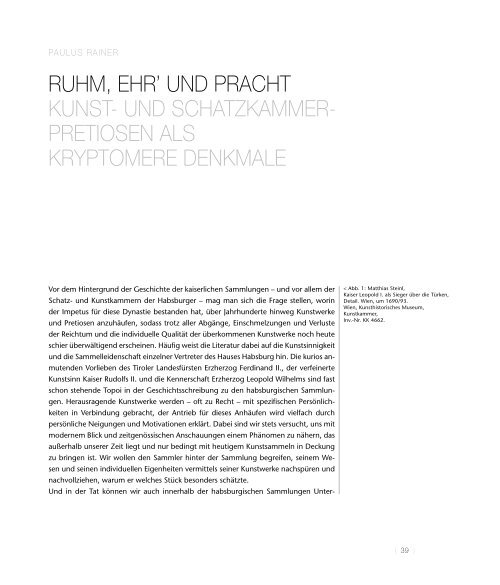 Rainer: Glanz der Macht. Leseprobe - Folio Verlag