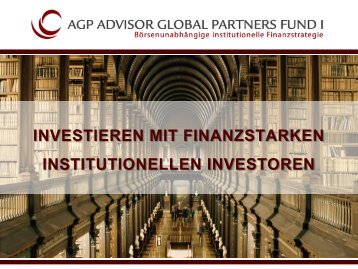 investitionen agp fund i