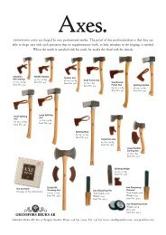 gränsfors axes are forged by very professional smiths. The proof of ...